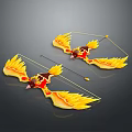 Crossbow Mechanical Crossbow Shift Bow and Arrow Shoot Far Equipment Weapons High-tech Crossbow 3d model