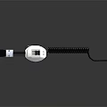 Sleek Modern Over Ear Headphones With White Black Design And Retractable Microphone