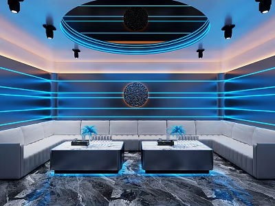 Modern KTV Room 3d model