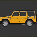 Yellow SUV Car Featuring Black Roof Silver Wheels And Rugged Exterior Design