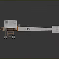 Vintage Biplane Airplane With White Wings Orange Frame And Open Cockpit Design