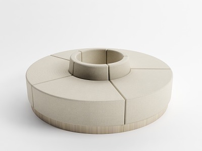 Modern Round Sofa Combination Card Seat Combination model