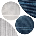 Modern Round Rugs With Striped Patterns And Various Color Options For Home Decor