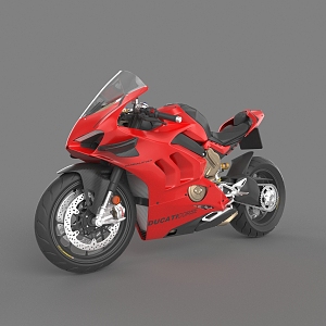 Hyundai Ducati two-wheeled motorcycle locomotive Panigale V4R motorcycle 3d model