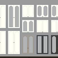 Different Styles of Modern Sideboard Doors With Glass Panels And Color Options