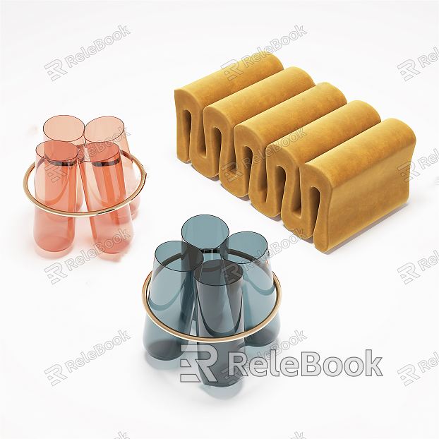 modern stool acrylic stool model