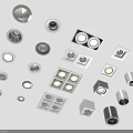 Modern Downlights And Spotlights With Various Designs Shapes And Recessed Mounted Options