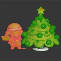 Pikachu Wearing Santa Hat And Scarf Next To Christmas Tree With Poké Balls And Star