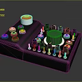 Modern Household Control Panel With Colorful Buttons Multiple Knobs And Black Body