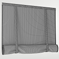 Modern Curtains Roman 3d model