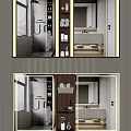 Modern Bathroom Mirror with Cabinet Vanity Storage Shelves and Lighting