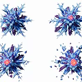 ice-breaking explosion 3d model