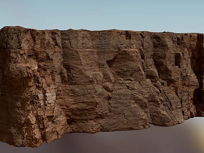 Natural Stone and Wood Material with Rough Texture and Earthy Color Tones 3d model