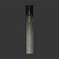 Scenic Industrial Landscape Featuring Rusty Chimney with Metal Rings and Reflective Base