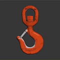 Industrial Red Lifting Hook Equipment With Heavy Duty Shackle Design