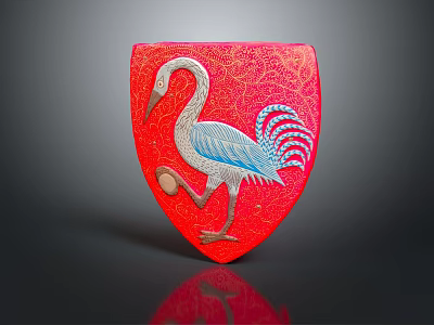 Medieval Shield Ancient Shield Defensive Weapon Ancient Shield Iron Shield Protective Shield Wooden Shield 3d model