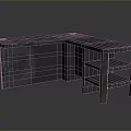 L Shaped Office Desk With Shelves For Modern Workspace Organization