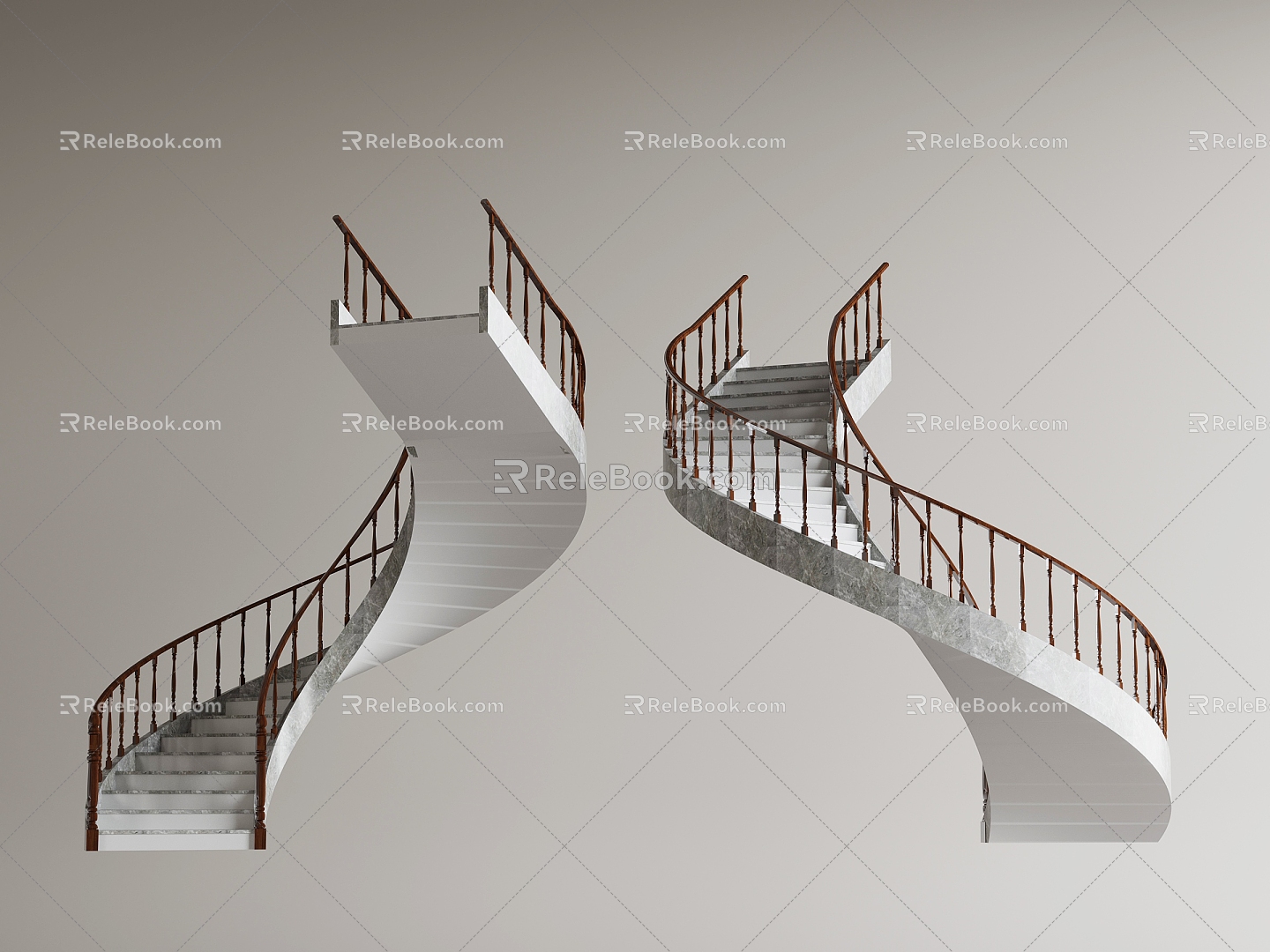 revolving staircase 3d model