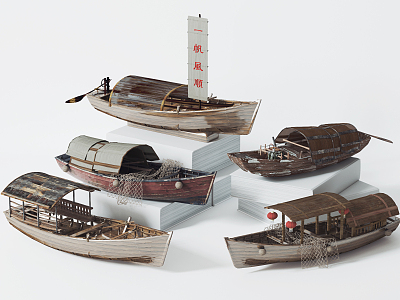 New Chinese Wooden Boat model