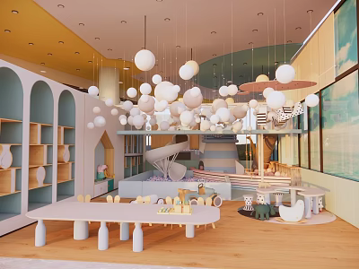 Modern Children's Activity Space Leisure and Entertainment Space Children's Naughty Castle 3d model