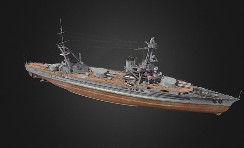 Warship Destroyer Weapon Ship Cruiser Ship 40 3d model