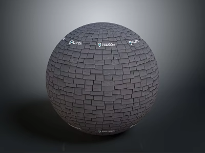 Realistic Stone Texture Material Sphere with Detailed 3D Surface Design 3d model