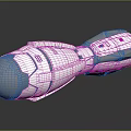 3D Rendering of Futuristic Spacecraft With White Gray Streamlined Design On Reflective Surface