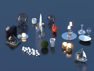 Art vase daily necessities craft ornaments 3d model