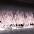 Modern Interior Water Ripple Lights with Wall Decor and LED Illumination