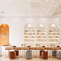 Bright Elegant Beauty And Hair Salon Interior Design With Tidy Product Displays And Comfortable Seats