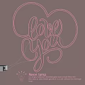 Neon Light Fixture Heart Shaped Love You Text Soft Pink Glow Modern Home Decor