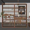 New Chinese Partition Storage Rack Partition 3d model