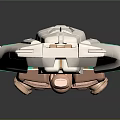 Green And White Mechanical Equipment With Yellow Accent Details And Plastic Shell Structure