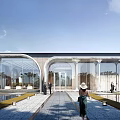 A sales office style 3d model