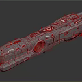 Futuristic Water Vessel with Intricate Mechanical Structure Metallic Exterior and Advanced Engine Components