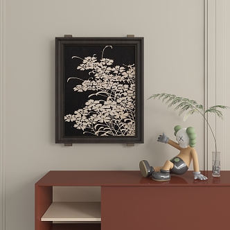 New Chinese Abstract Hanging Painting 3d model