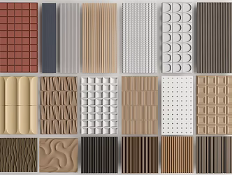 Modern wall panel background wall decorative panel 3d model