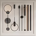 Wall lamp combination 3d model