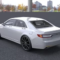 White Luxury Sedan Exterior Design With Chrome Grille LED Headlights And Alloy Wheels