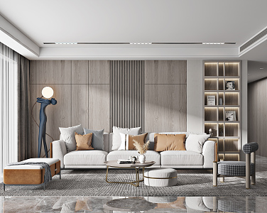 modern living room 3d model