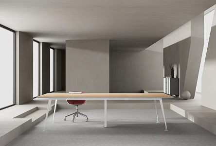 Modern Conference Table and Chair Office Conference Table 3d model