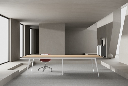 Modern Conference Table and Chair Office Conference Table 3d model