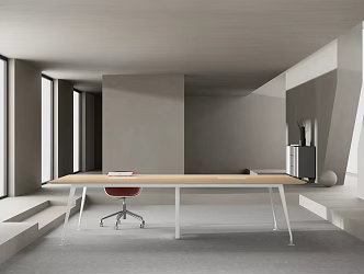 Modern Conference Table and Chair Office Conference Table 3d model