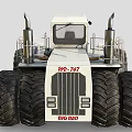 Big Bud Functional Vehicle Featuring Massive Tires And Enclosed Cab 3d model