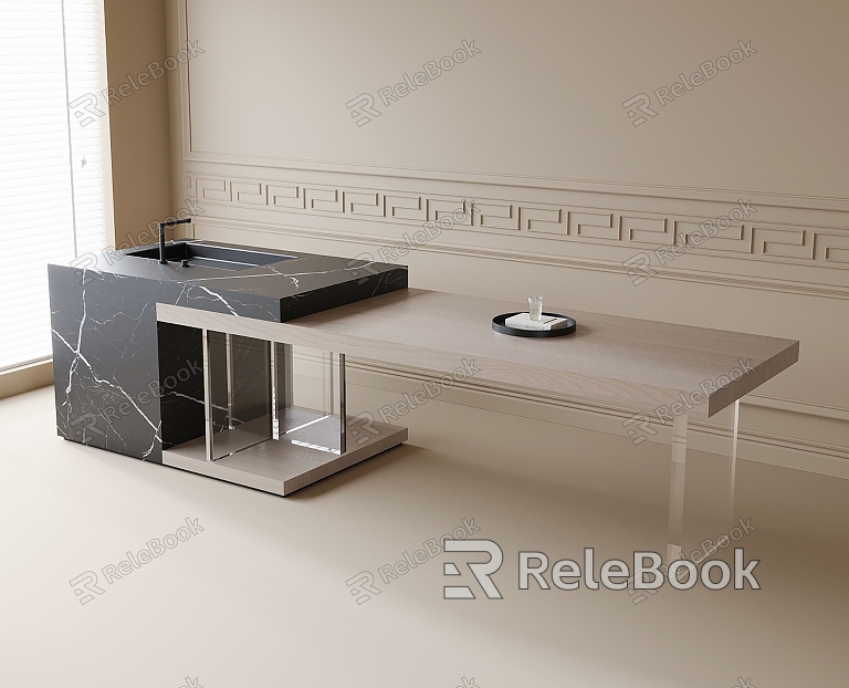 Modern dining table model