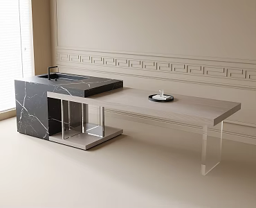 Modern dining table 3d model