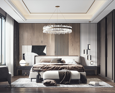 Modern Bedroom 3d model