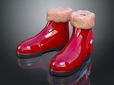 Modern Boots Women Boots Martin Boots Snow Boots 3d model