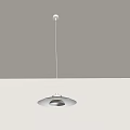 Minimalist Modern Hanging Pendant Light With Round Metal Shade And Warm Ambient Glow
