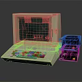 Vintage Computer System With Green Screen Monitor Keyboard And External Drives